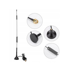 Antena 433MHz 10dbi 31cm, Magnes Wtyk SMA, kabel 1,5m