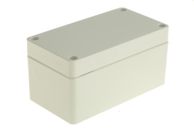 Obudowa ABS szerokość zew. 65 mm długość zew. 120 mm wys. zew. 60,5 mm Hammond IP66 Szary