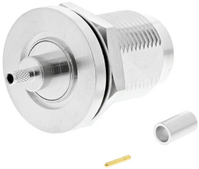 Złącze koncentryczne Montaż na panelu Żeński 50Ω typ złącza Złącze N 11GHz Lutowane typ kabla RG316/U