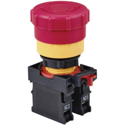 TruComponents 782576 Kill Switch,Panel Mount,Off/On,NO/NC,Scr/term,IP40