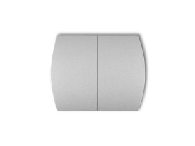 Klawisze podwójne do wyłączników TREND LOGO (komplet dwóch sztuk) srebrny metalik 7KL-2 KARLIK