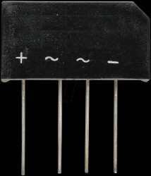 B80C5000-3300A Flat bridge rectifier, 160 V, 5 A