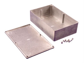 Obudowa aluminiowa Aluminium szerokość zew. 119,9 mm długość zew. 188 mm wys. zew. 56,1 mm Hammond IP54 przezroczysta