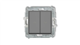 Icon Mechanizm Łącznika Zwiernego Żaluzjowego Szary Mat 27Iwp-8