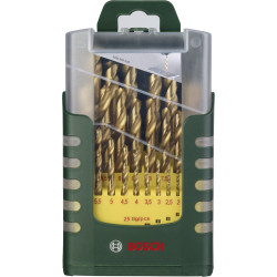 Bosch 2607017154 Twist Drill Set HSS-TiN Straight Shank 1 to 13mm 25-pcs