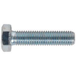 Sealey SS1250 HT Setscrew M12 x 50mm 8.8 Zinc DIN 933 Pack of 25
