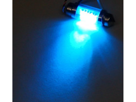 Żarówka LED walcowa C5W 36mm niebieska 12V FT11X36-6B