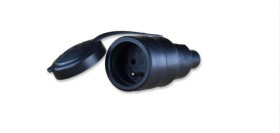 Gniazdo przenośne gumowe z zatyczką 16A 9002228 AEP