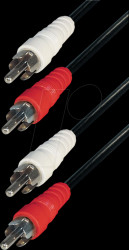 A 4 RCA cable, 2x RCA plugs, 2.5 m