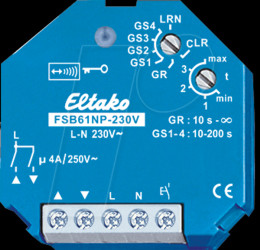 FSB61NP-230V Switch actuator for shading elements - wireless, 1+1 NO contacts