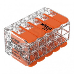 WAGO COMPACT 221-420 Szybkozłączka 10x 0,2-4,0mm2 uniwersalna (na drut / na linkę) 450V/32A ORYGINALNA 15szt.