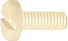 Pan head screw, slotted, M5, 30 mm, PA, DIN 85/ISO 1580, 8505301