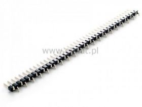 Llstwa szpilkowa 1x40pin h=10mm kątowa SMD R=2,54