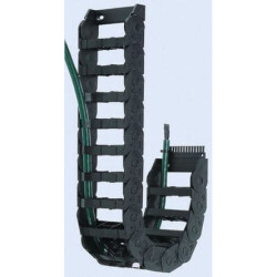 Koryto kablowe e-chain szerokość 37mm głębokość 25 mm Igus Igumid NB Czarny 1 m 48 mm
