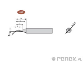 Grot do lutownicy GOOT PX-201 - B