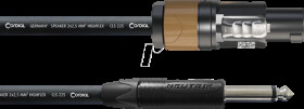 CPL 10 LP 25 CORDIAL 1x speakON 2-pin, 1x 6.3-mm jack mono, 10.00 m
