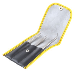 Zestaw pęset Bernstein Stal nierdzewna matowa elementy 3