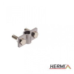 Dwuśrubowy uchwyt do uziomu bednarki oraz drutu A2