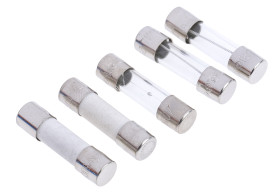 Zestaw bezpieczników HBC 360 z 5 x 20 mm, różne bezpieczniki RS PRO