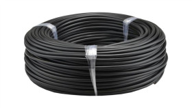 Kabel Mieszkaniowy Omy / H03vv-F 2X0,5Mm2 Czarny 300/500V Giętki Linka...