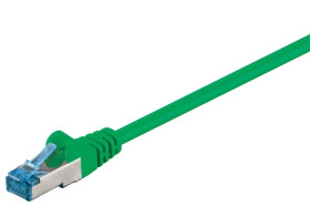 CAT 6AKabel łączący, S/FTP (PiMF), Zielony - Długość kabla 0.25 m