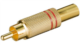 Wtyk Chinch - Wersja Kolorystyczna Czerwony