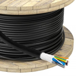 Kabel zasilający EV Akyga AK-SC-E12 CU 5x6mm² + 2x0.5mm² 3-fazy 32A 450/750V 1mb