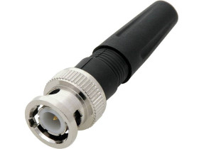 BNC wtyk RG59 na przewód w plastikowej obudowie