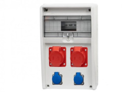 Rozdzielnica ULISSE 12M - gniazda 2x32A 5p, 2x230V /12 modułów/