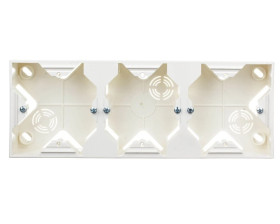 IMPRESJA Puszka natynkowa potrójna ecrue PNP-3Y/27