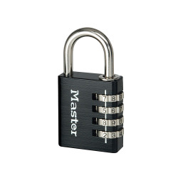 Master Lock 7640EURDBLK Black Finish 40mm 4-Digit Combination Padlock