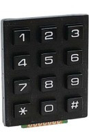 UM215.4B Klawiatura czarna, uniwersalna (numeryczna) w obudowie 12 przycisków