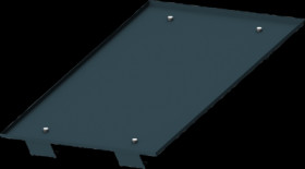 Roof plate attachment, steel, (W x H x D) 350 x 62 x 800 mm, 8PQ2300-8BA05