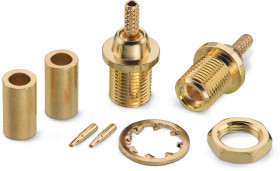 Złącze koncentryczne Montaż na kablu Żeński 50Ω typ złącza Złącze MMCX 3GHz Połączenie zagniatane typ kabla RG405