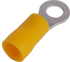 Końcówka kablowa izolowana oczkowa Cu M5 100szt żółta OKY5