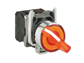 HARMONY XB4 Przełącznik 2-pozycyjny metalowy LED 24V XB4BK125B5 SCHNEIDER ELECTRIC