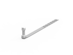 OG uchwyt pod dachówkę l-415 z zaczepami z plastikiem ocynk ogniowy 91003802 ELKO-BIS