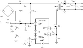 High-Efficiency Off-Line CV and CC Flyback Controller with Primary-Side Regulation (PSR)