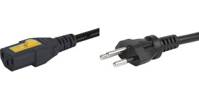 6051.2185 – Przewód zasilający V-LOCK 10A 4.0m Switzerland IEC C13 prosty