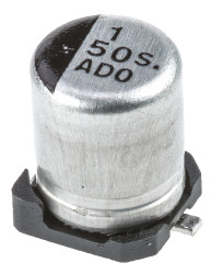 Kondensator 1μF 50V dc SMD Panasonic 4 (Dia.) x 5.4mm