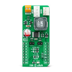 Zestaw badawczo-rozwojowy – zarządzanie zasilaniem MikroElektronika Sterownik wentylatora Płyta rozszerzenia Gniazdo