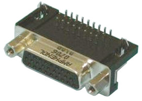 Złącze D-Sub 15-pinowe Żeński Kąt Proste Przewlekany Złoto