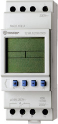 Finder 12.91.8.230.0000-5 Przekaźnik czasowy do montażu na szynie nośnej 230 V/AC z programatorem dziennym