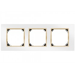 VESTRA RAMKA x3 BIAŁY / ZŁOTO 3873-27