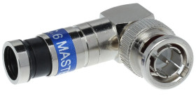 Wtyk kompresyjny kątowy BNC-WK/ZAC-RG6