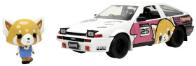 JADA TOYS Aggretsuko 1986 Toyota Trueno AE86 gotowy model Model samochodu