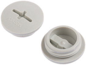 Zaślepka do dławnic kablowych M20 Włókno szklane PA Szary do Dławik śruby kablowej Lapp Gwintowany