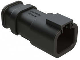 Złącze samochodowe 4-pinowe Amphenol Industrial 2-rzędowe Żeński 25A ATP04 Montaż na kablu Połączenie zagniatane Złącze