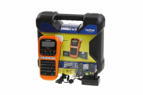 Drukarka etykiet PTE110VPYJ1 / drukarka opisów dla elektryka /zestaw walizkowy etykiet PT-E110VP