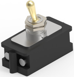Toggle switch, 2 pole, latching, On-Off, 10 A/250 VAC, 1520228-3
